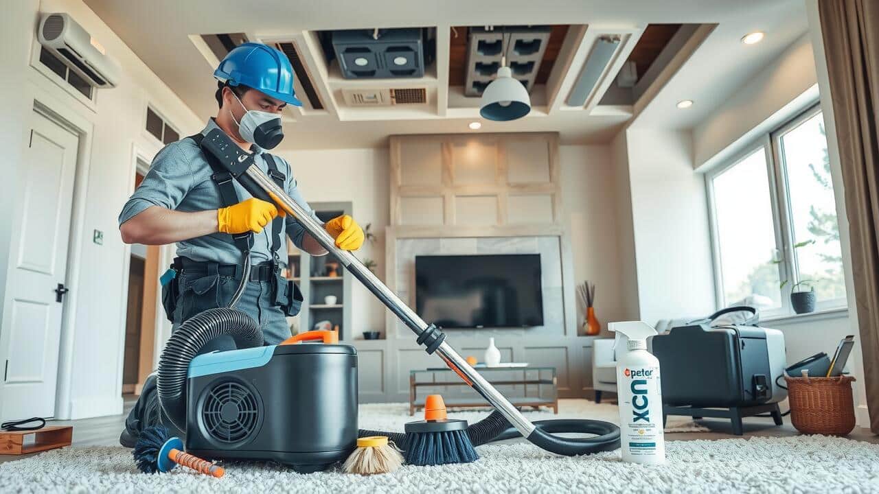 How do you sanitize air ducts?